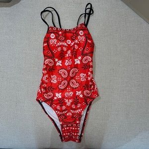 SPORTI X ALEX WALSH BOHO BANDANA TRACY DOUBLE STRAP ONE PIECE SWIMSUIT